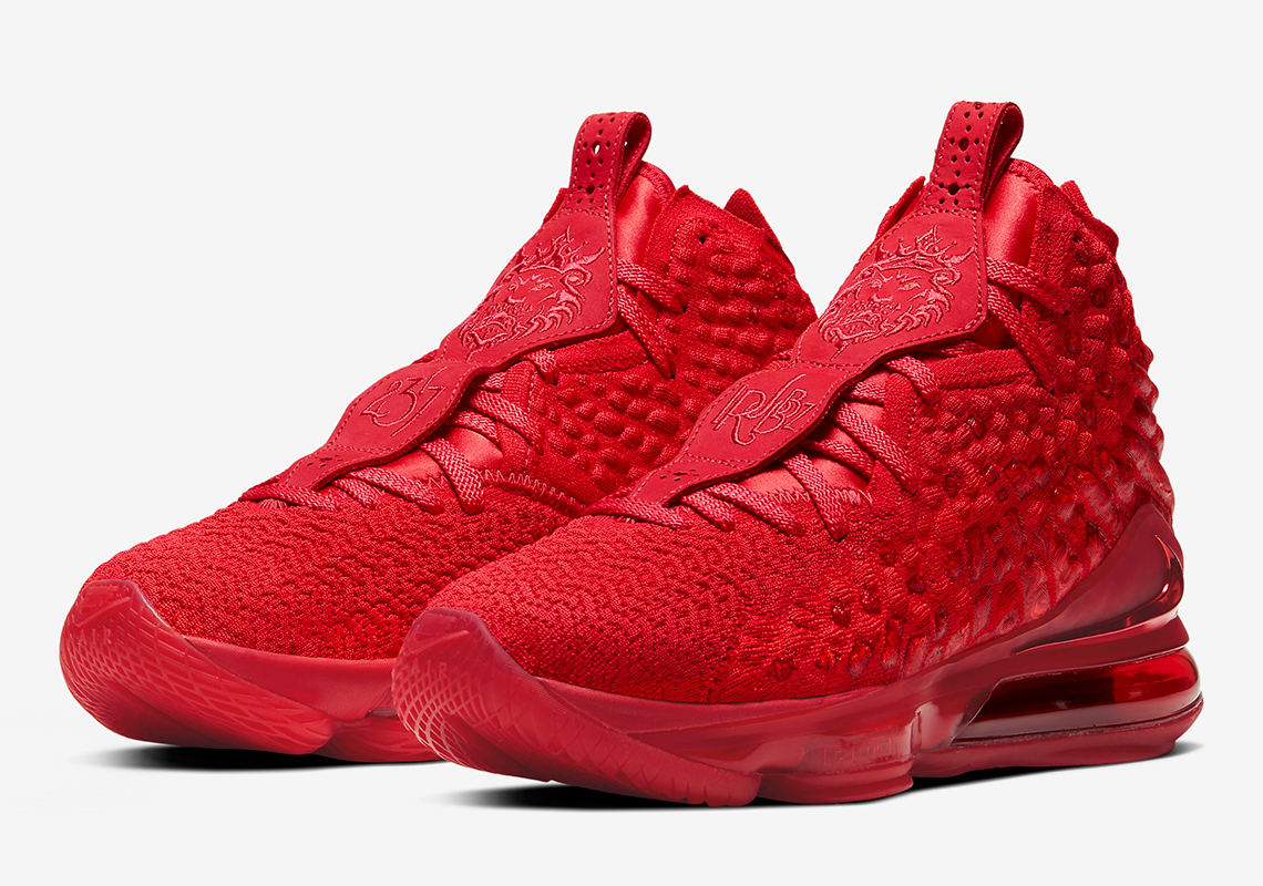 The Nike LeBron 17 "Red Carpet" Goes Full Red