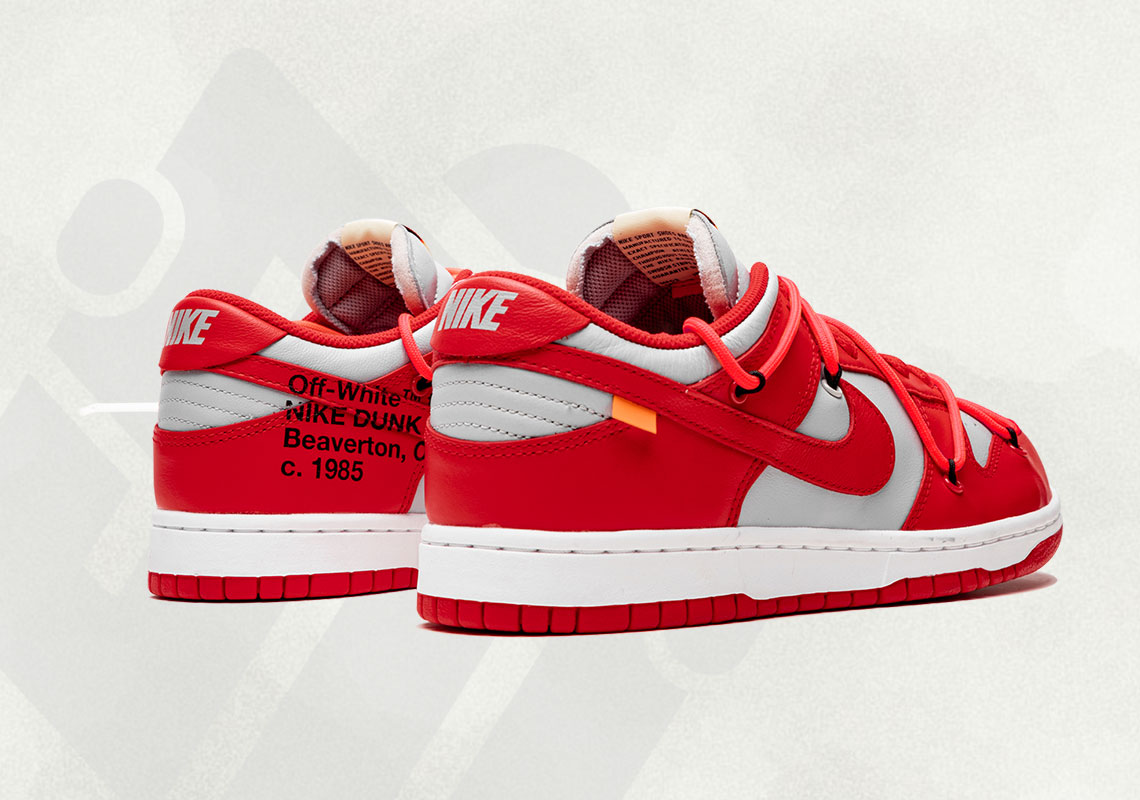 Off White Nike Dunk Low University Red Ct0856 600 3