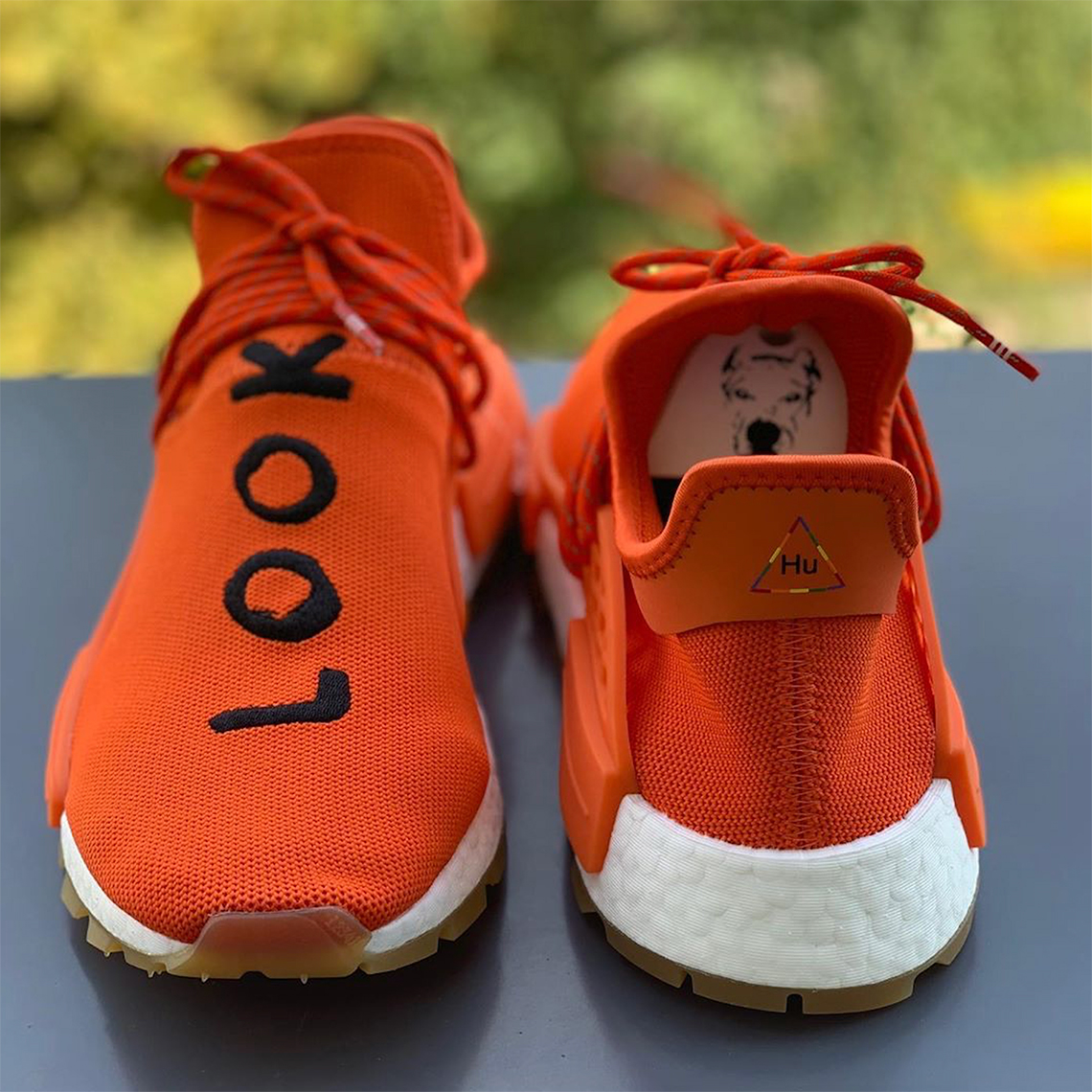 Pharrell Adidas Nmd Hu Look Within Orange 2