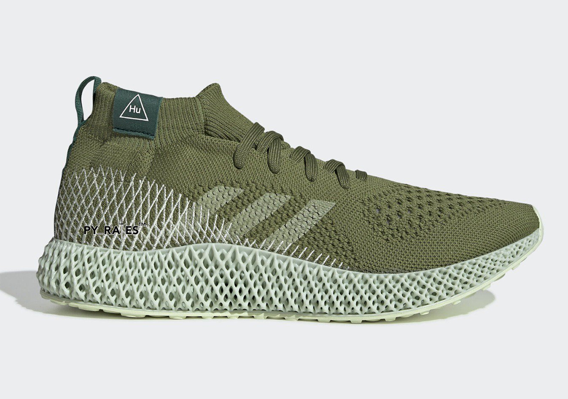 Pharrell Futurecraft 4d Hu Green 3