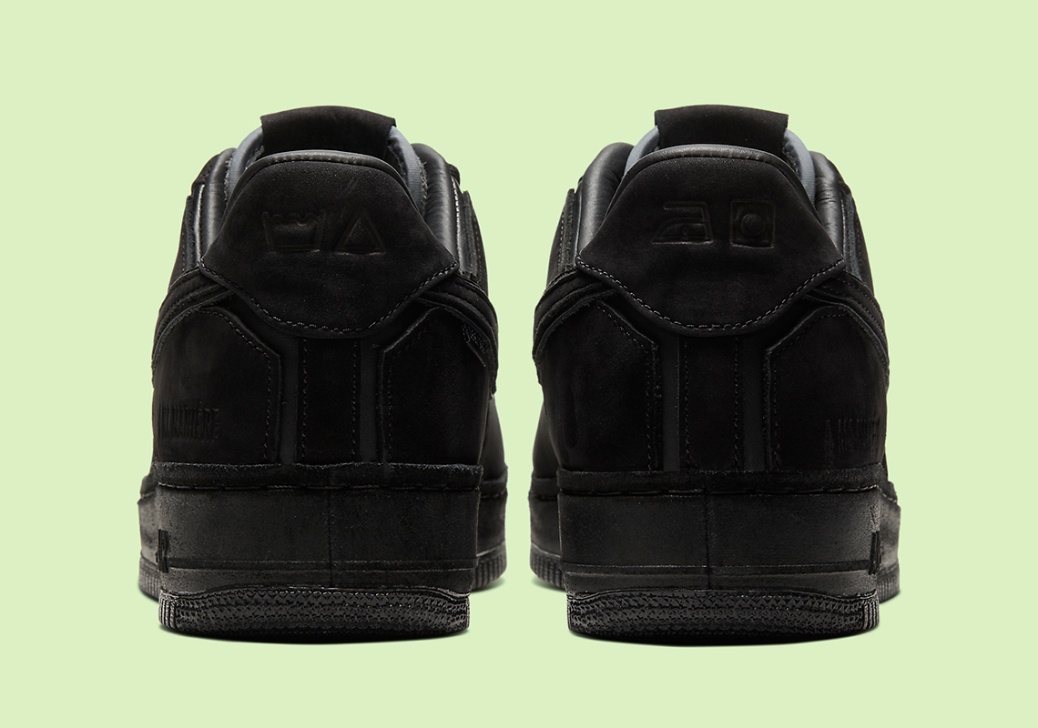 A Ma Maniere Nike Air Force 1 Triple Black Cq1087 002 2
