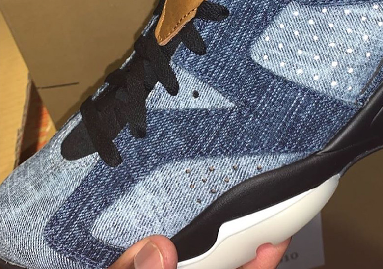 First Look At The Air Jordan 6 “Washed Denim”