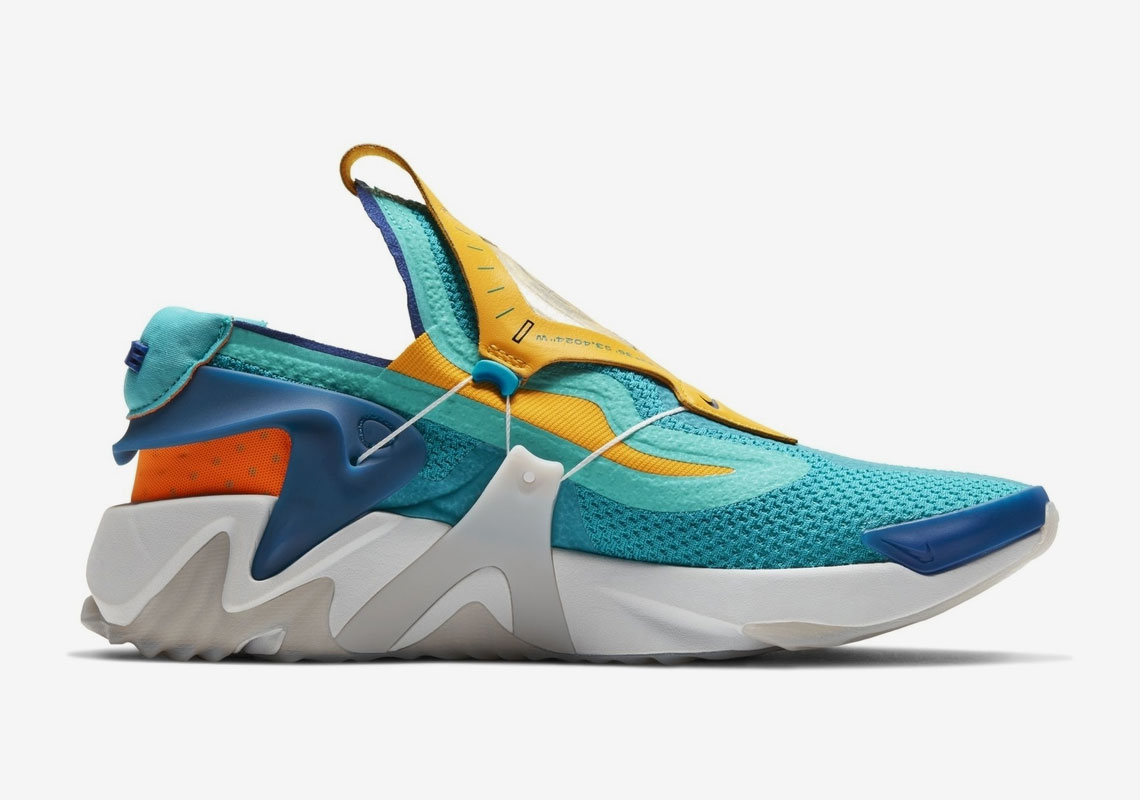 Nike Huarache Adapt Teal Yellow Gc 3
