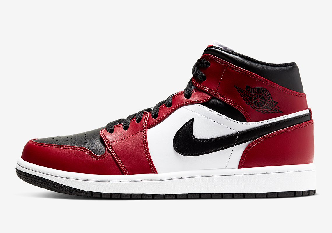Air Jordan 1 Mid Gets A Familiar "Chicago" Colorway