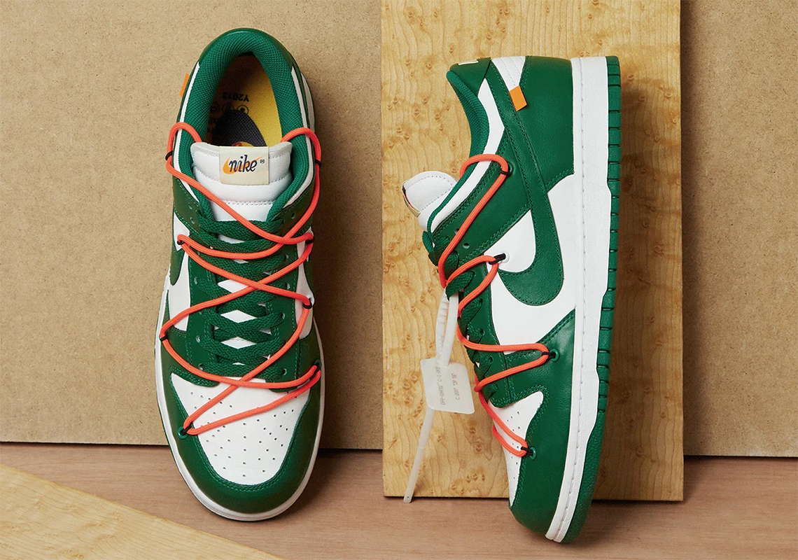 Off White Nike Dunk Low Green Ct0856 100 Store List 1