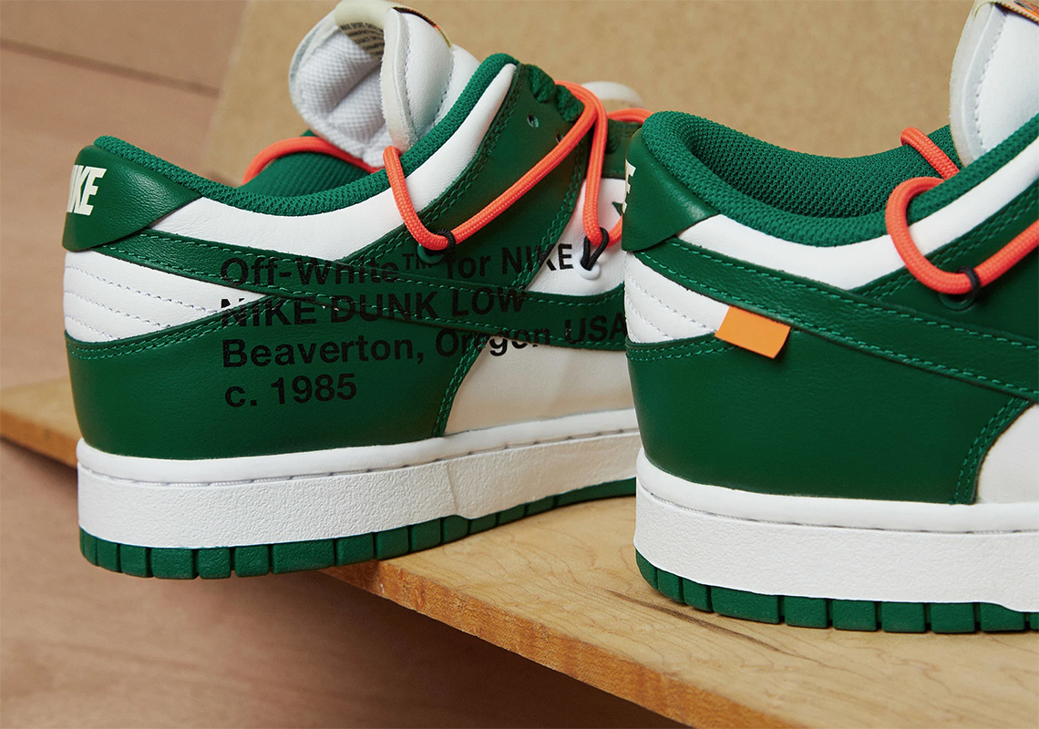 Off White Nike Dunk Low Green Ct0856 100 Store List 3