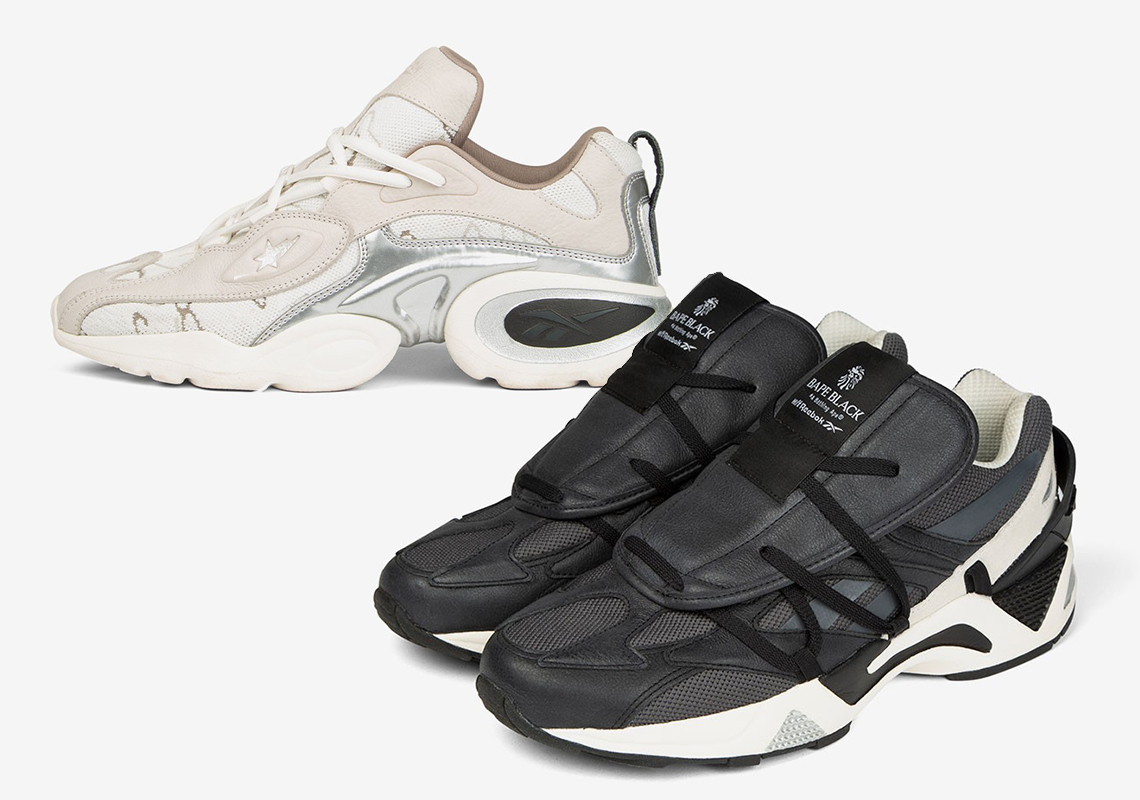Closer Look At BAPE BLACK's Reebok Electrolyte 97 And Aztrek