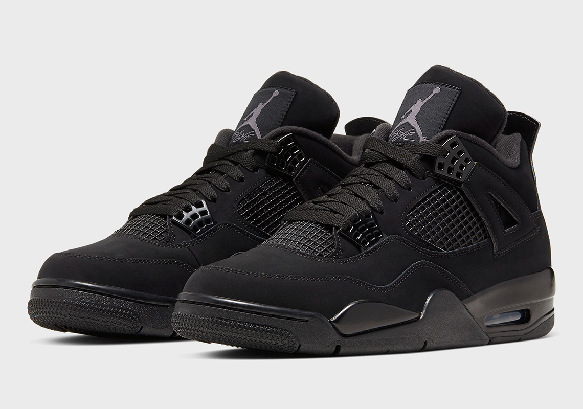 Official Images Of The Air Jordan 4 “Black Cat”