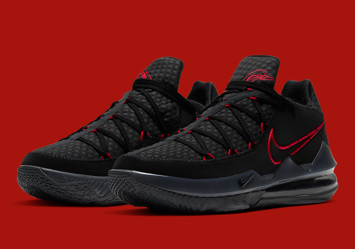 Closer Look At The Upcoming Nike LeBron 17 Low "Bred"