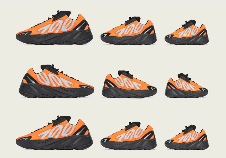 adidas Yeezy Boost 700 MNVN "Orange" Available Exclusively In LA, Paris, and Shanghai