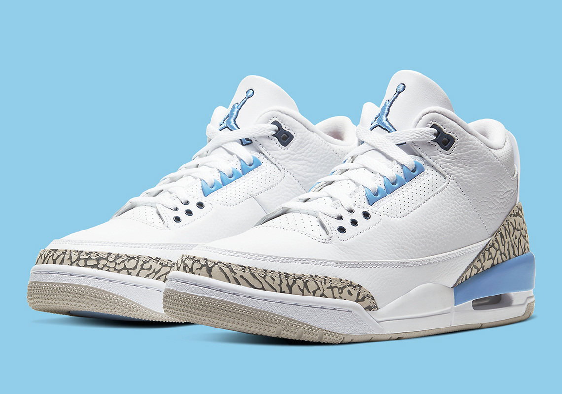 Best Look Yet At The Air Jordan 3 "UNC"
