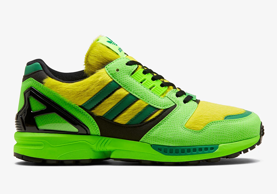 Upcoming atmos x adidas ZX8000 Makes Use Of Hairy And Scaly Uppers