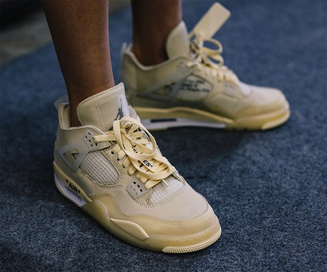 Off White Air Jordan 4 Tan 1