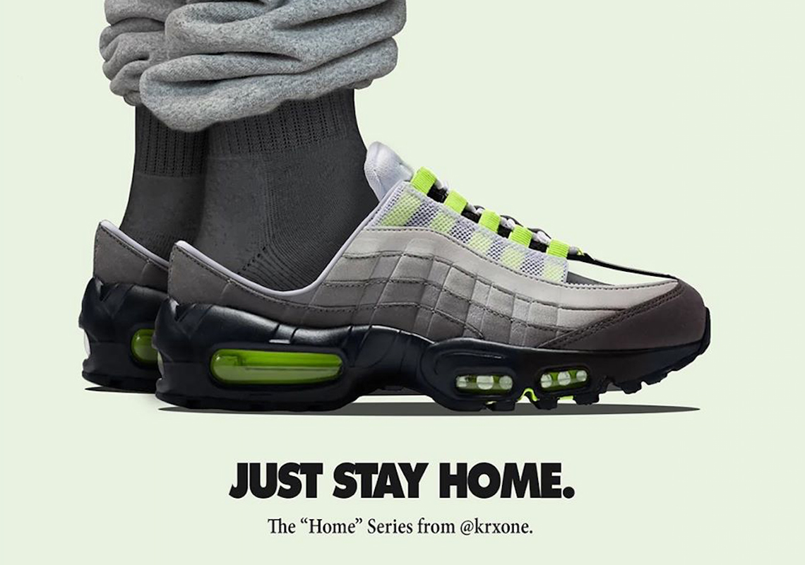 JUST STAY HOME Series By @krxone Transforms Nike Classics Into Slippers, Clogs, And Mules