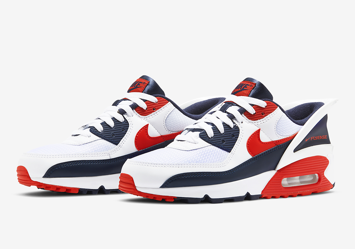 Nike's Easy-Entry Air Max 90 FlyEase Arrives In USA Colors