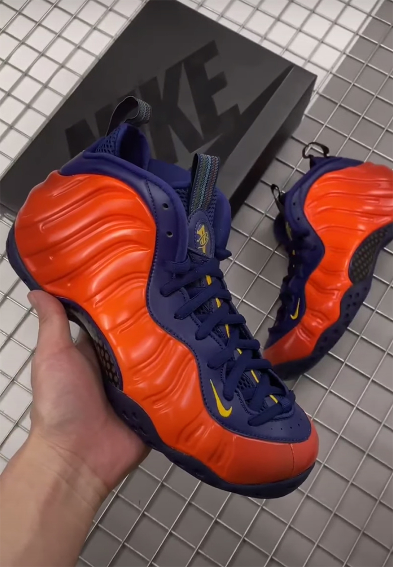 Nike Air Foamposite One Blue Void University Gold Rugged Orange Cj0303 400 2