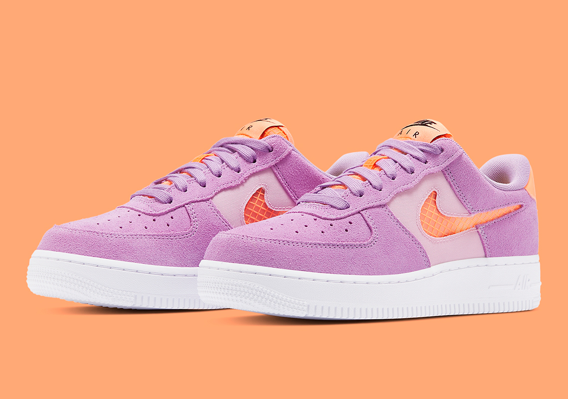 Nike's Cut-Out Swoosh Air Force 1 Gets A Punchy "Violet Star" Colorway