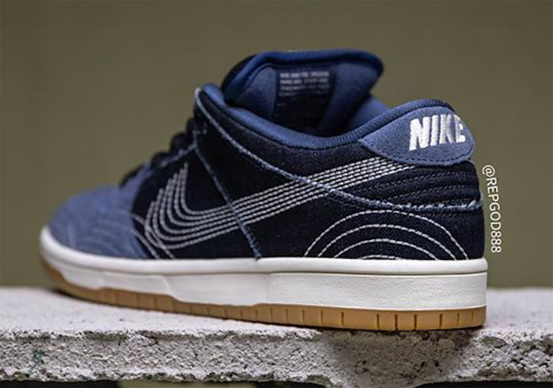Nike Sb Dunk Blue Stitch 4