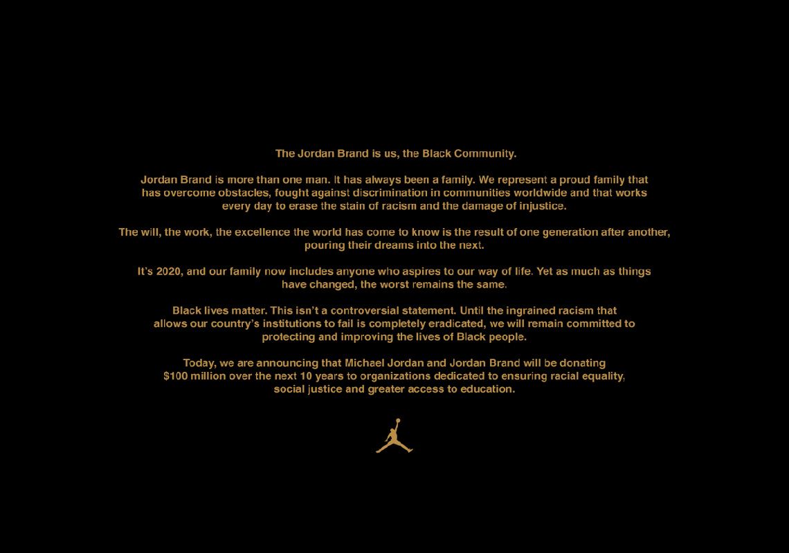 Jordan Brand Commits 100 Million 1