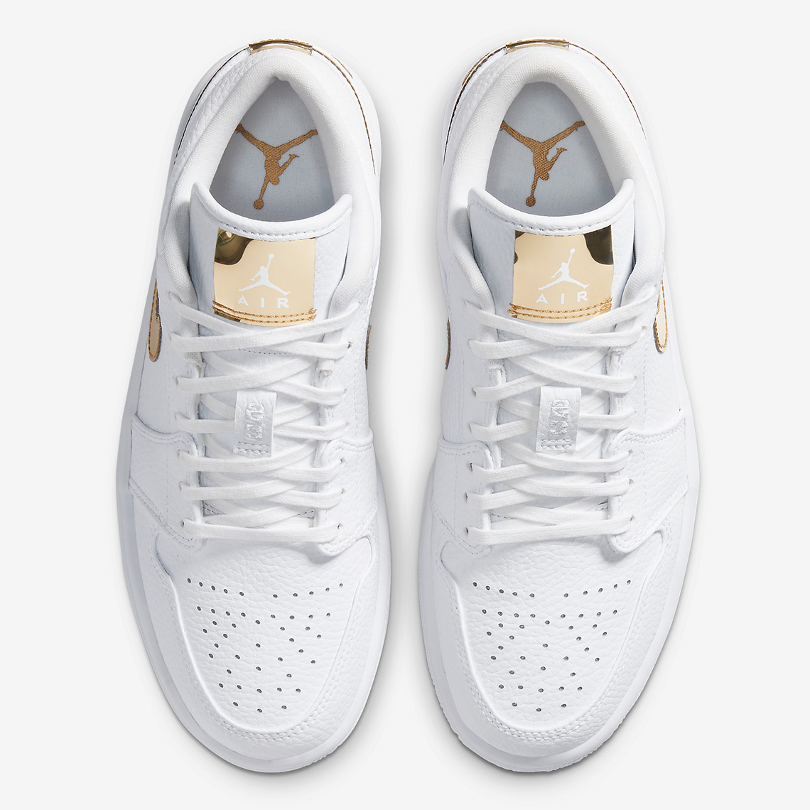 Air Jordan 1 Low White Metallic Gold Cz4776 100 2