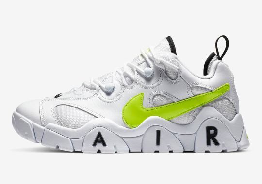 The Nike Barrage Low Appears With Volt Swooshes