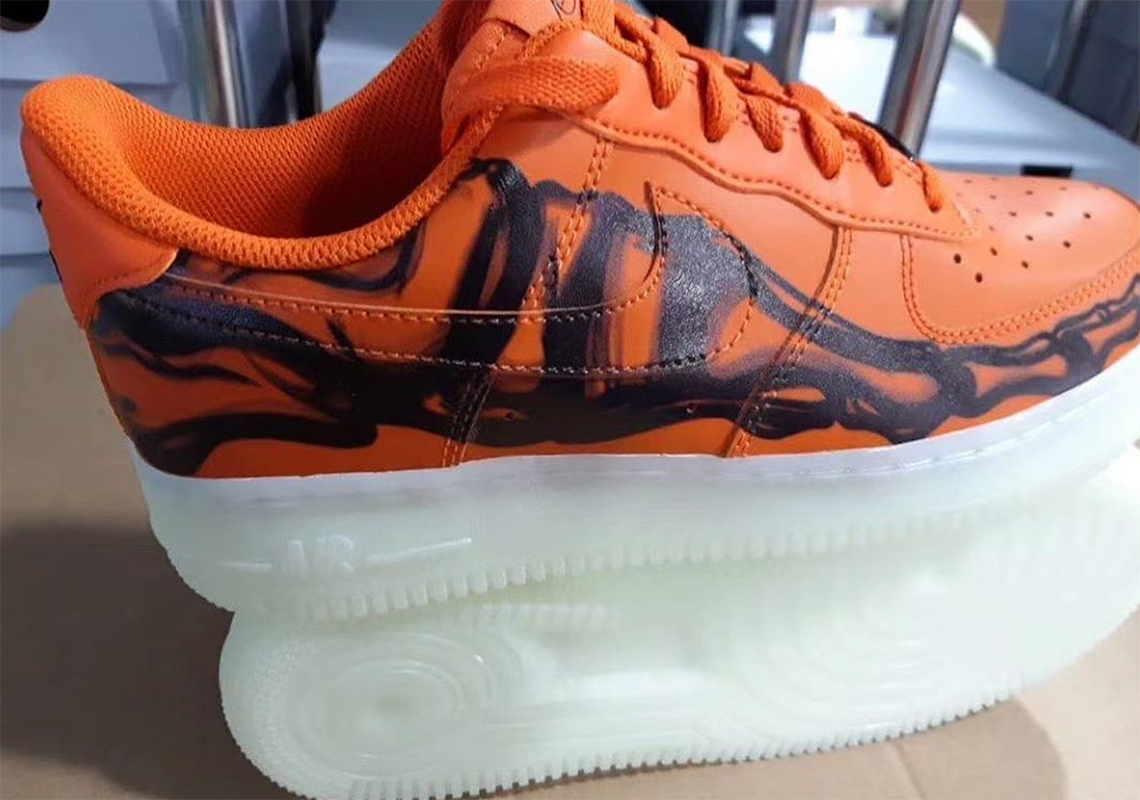 Nike Is Unleashing An Orange Air Force 1 Low "Skeleton" For Halloween