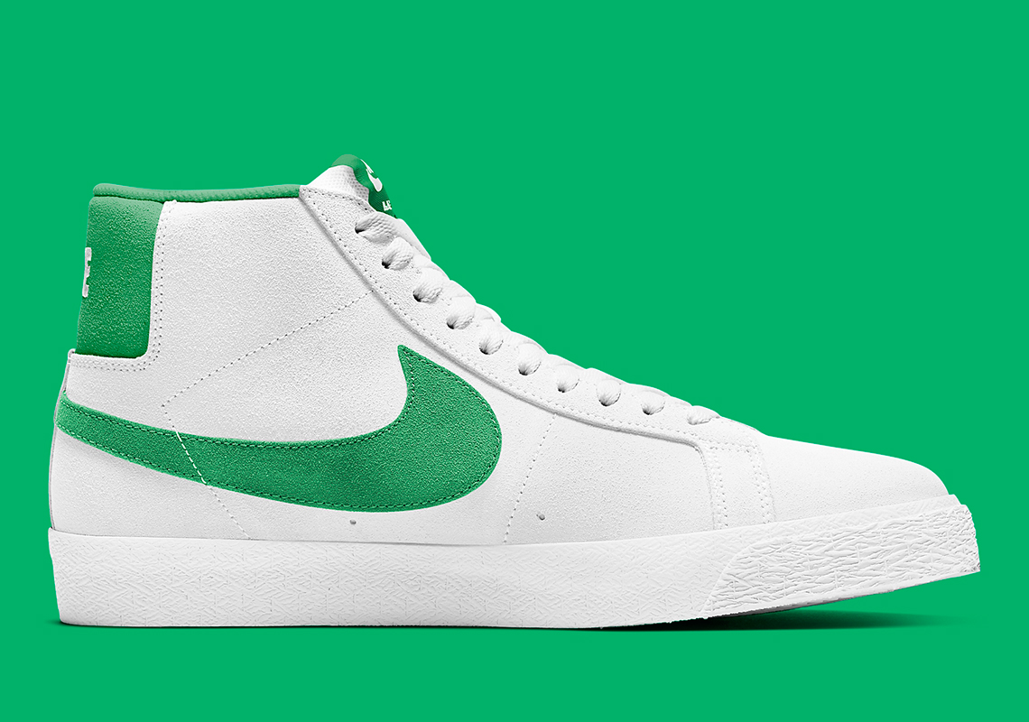 Nike Sb Blazer Mid White Green 864349 106 3