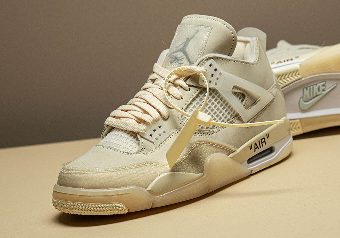 Off White Jordan 4 Sail Photos Release Date 4