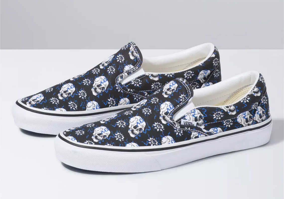 Vans Slip On Flash Skulls 1