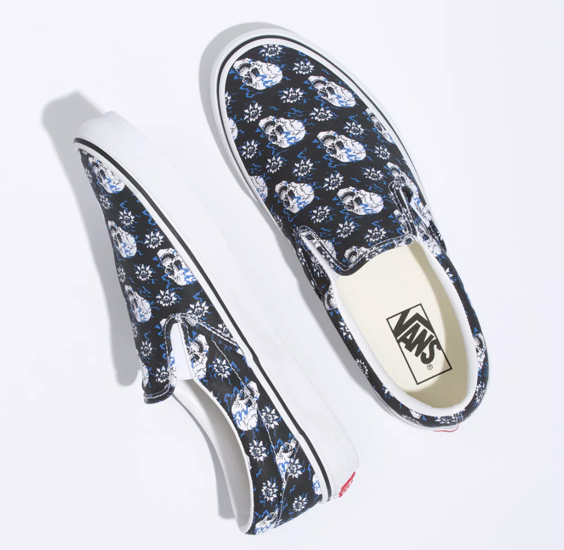 Vans Slip On Flash Skulls 2