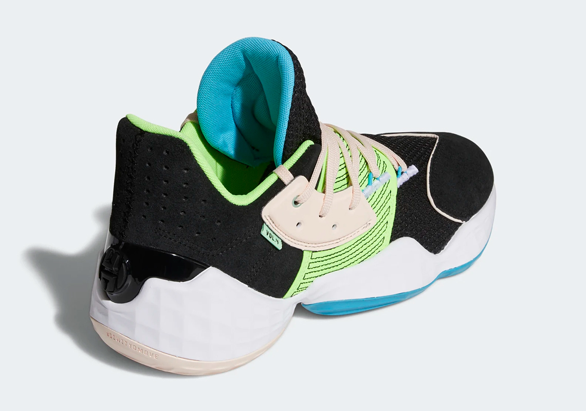 adidas Applies Black Uppers And "Signal Green" Accents To The Harden Vol. 4