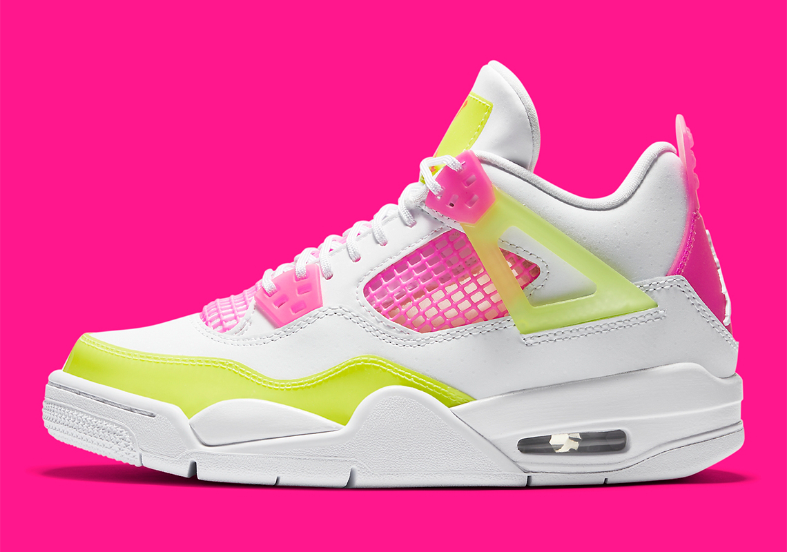 Air Jordan 4 Gs White Lemon Venom Pink Blast Cv7808 100 Release Date 2