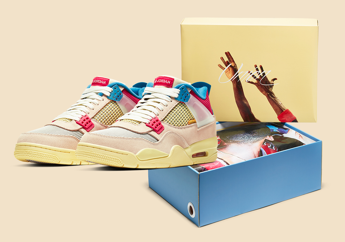 Official Images Of The UNION LA x Air Jordan 4 “Guava Ice”