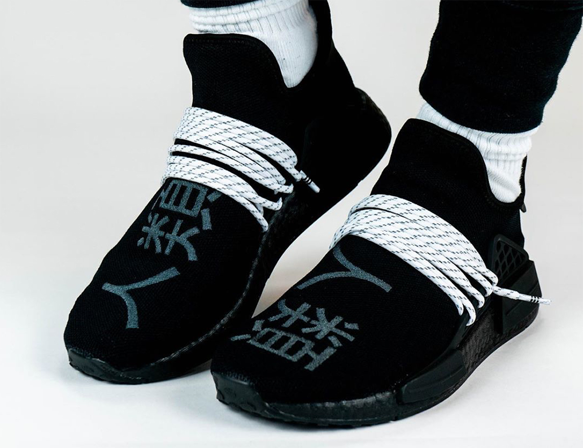 Pharrell Adidas Nmd Hu Black 1