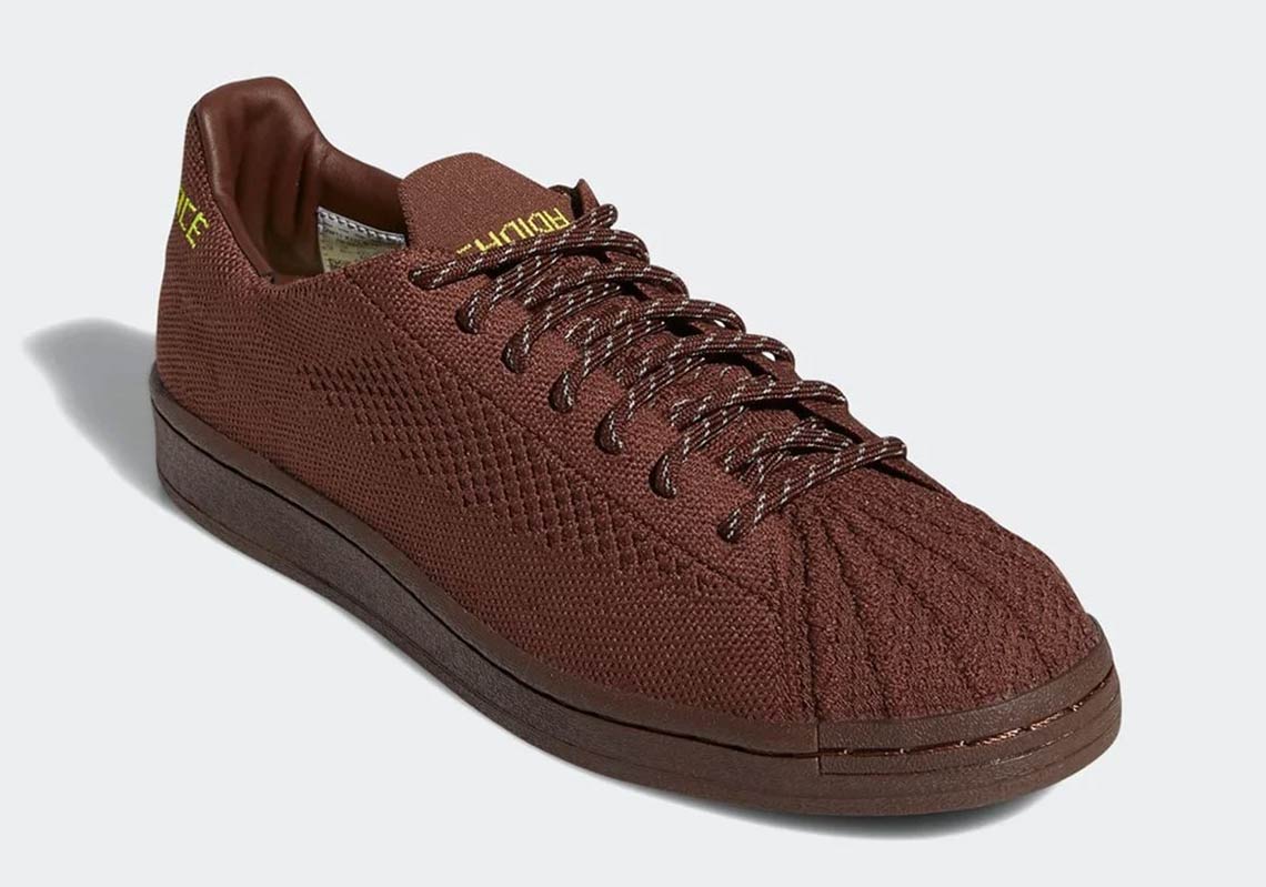 Pharrell Adidas Superstar Primeknit Brown 2