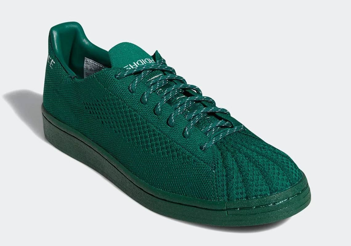 Pharrell Adidas Superstar Primeknit Green 1