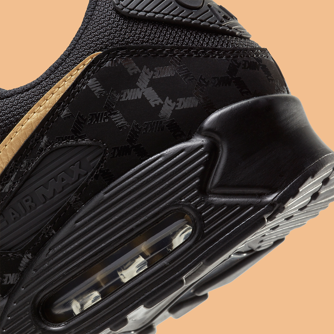 Nike Air Max 90 Black Gold Dc4119 001 1