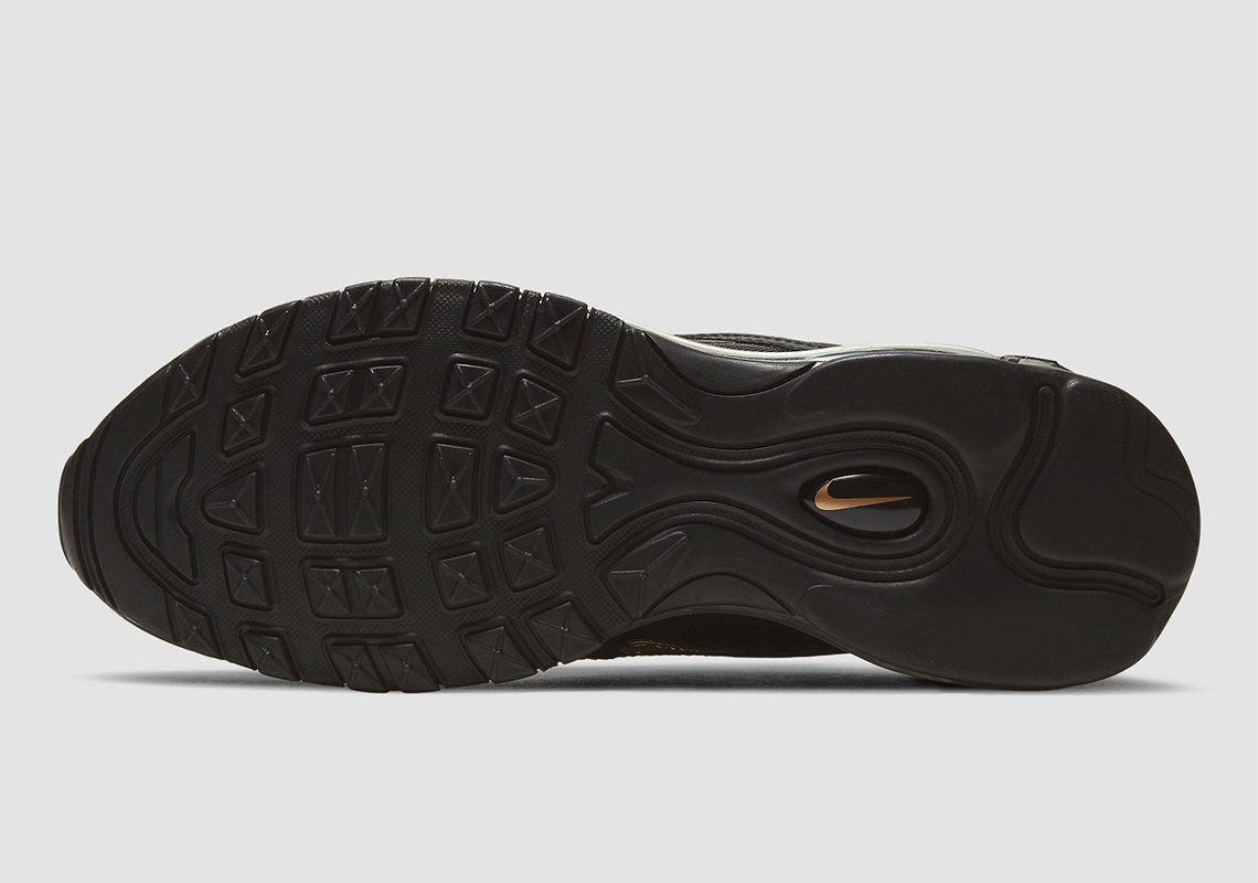 Nike Air Max 97 Black Metallic Gold Dc2190 001 3