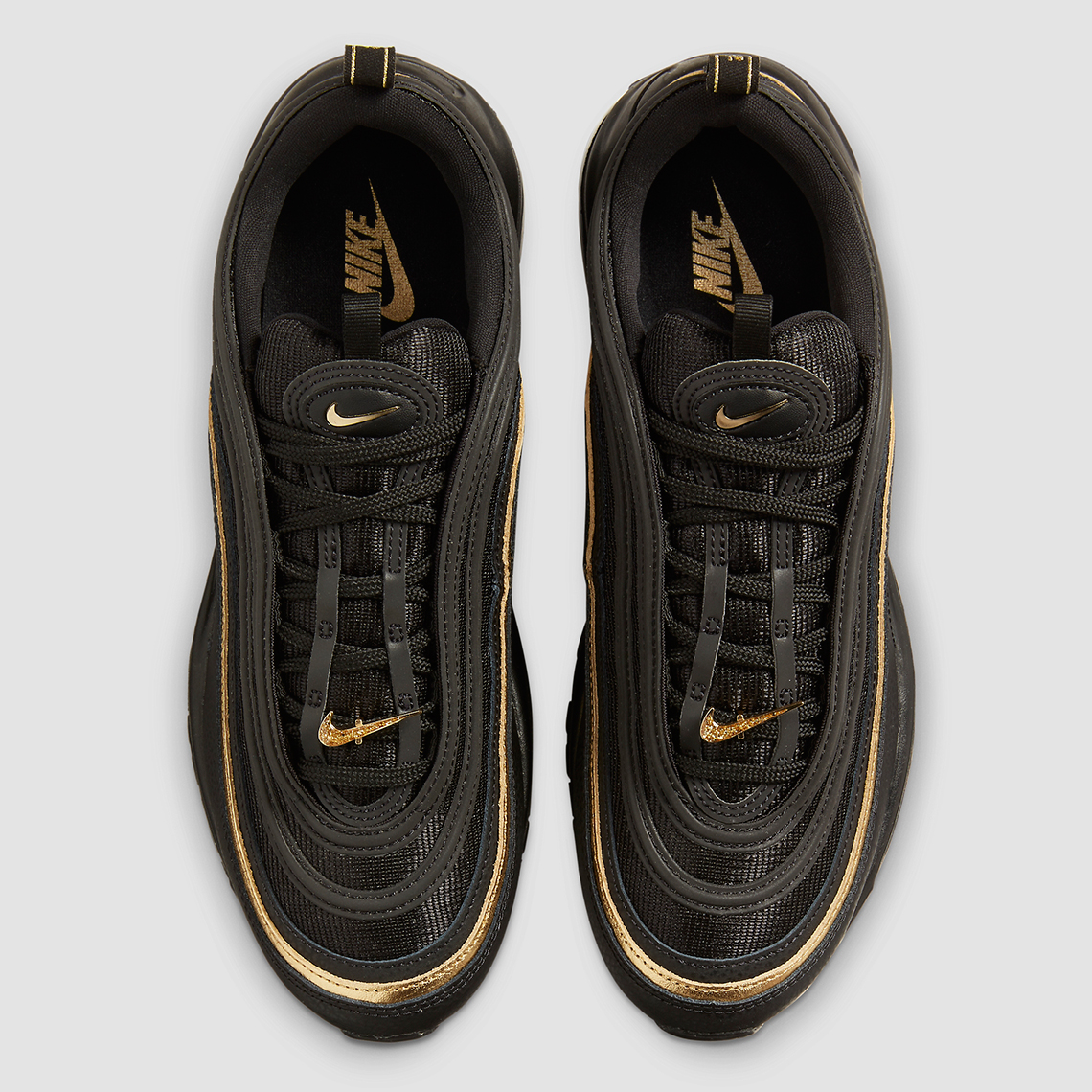 Nike Air Max 97 Black Metallic Gold Dc2190 001 5