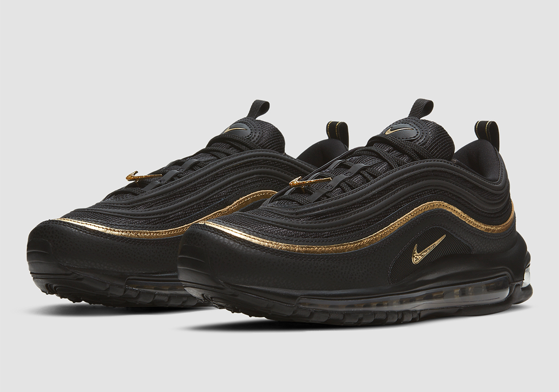 Black And Gold Accents Cover The Nike Air Max 97