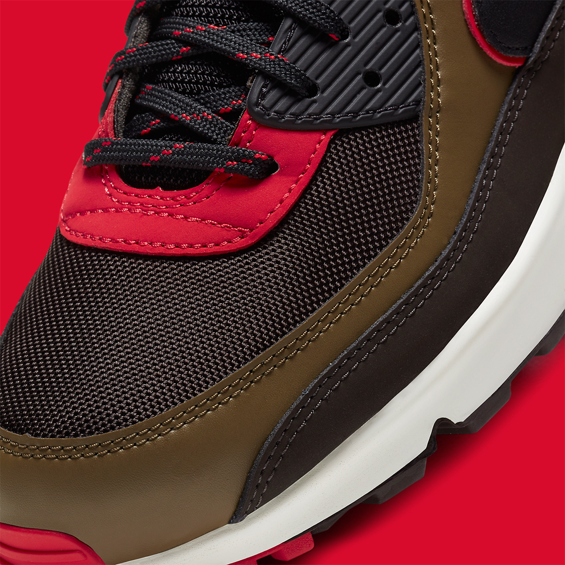 Nike Air Max 90 Velvet Brown University Red Ct1686 200 0