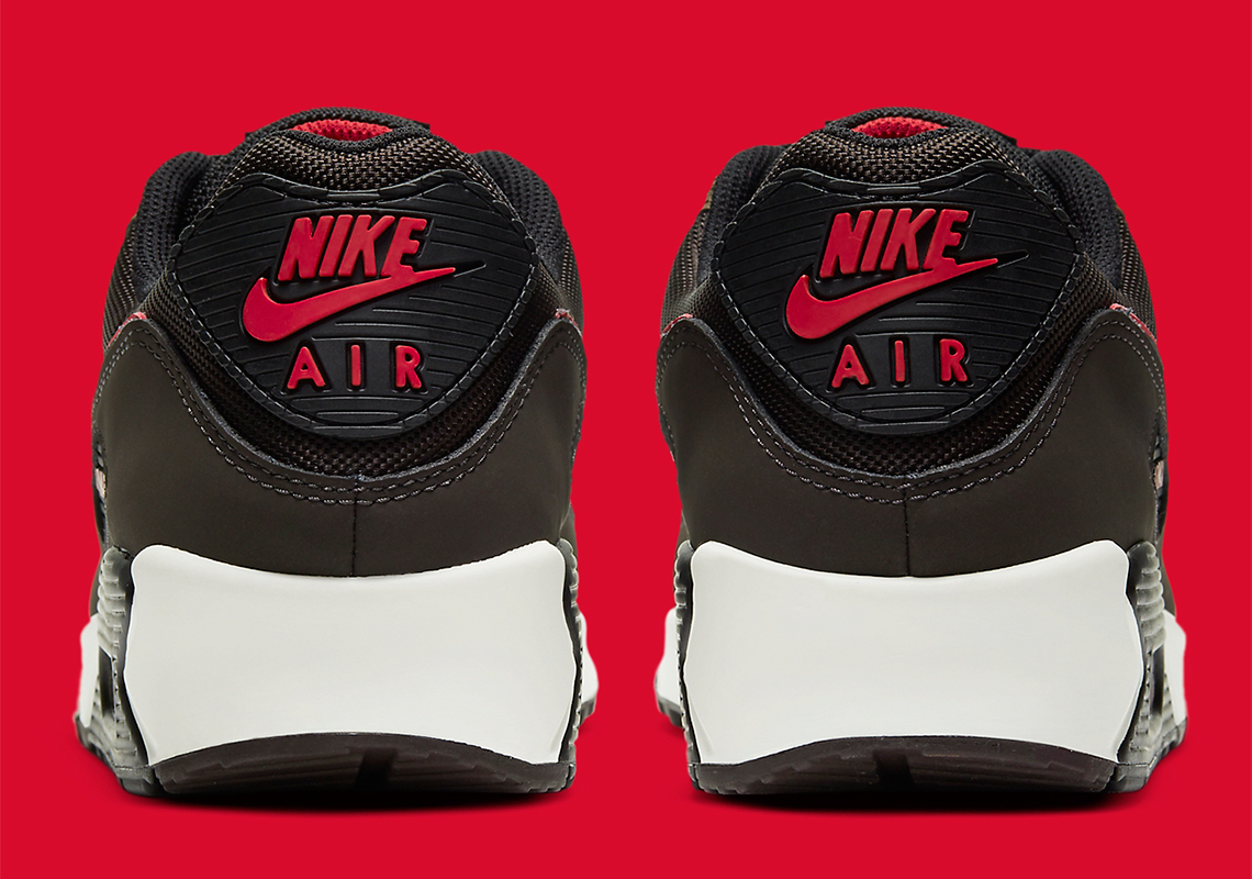 Nike Air Max 90 Velvet Brown University Red Ct1686 200 8