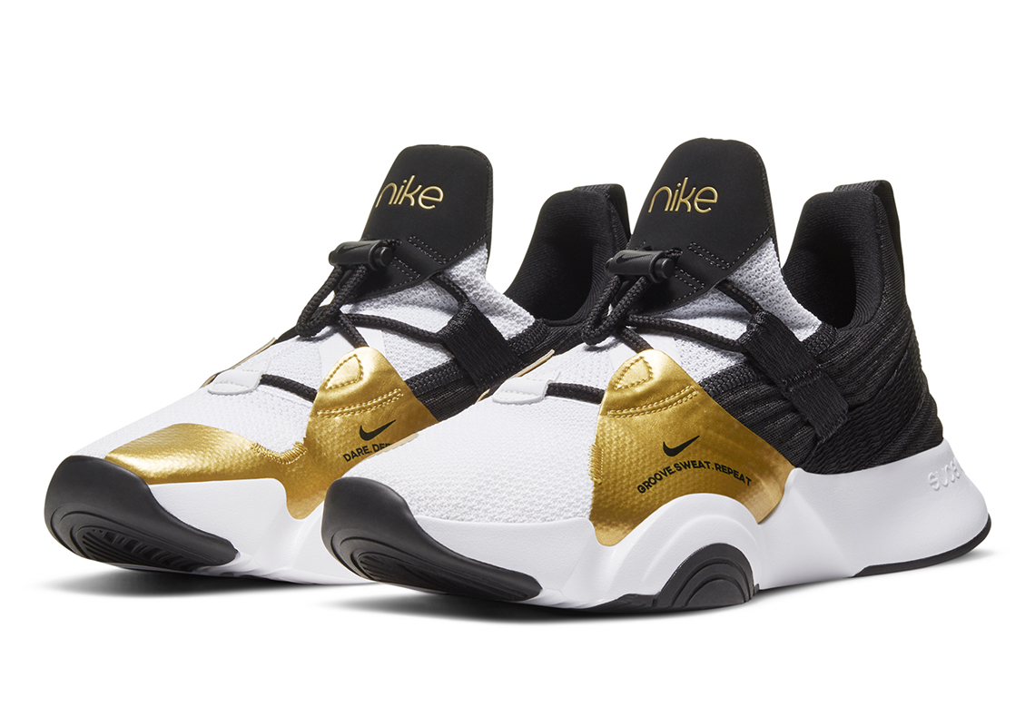 Nike Superrep Groove White Black Gold 1