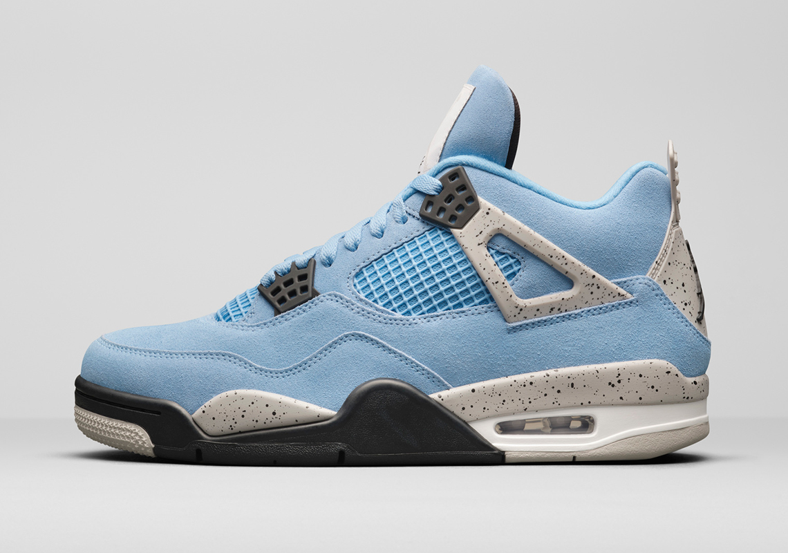 Jordan Brand Further Celebrates UNC With 2021's Air Jordan 4 "University Blue"