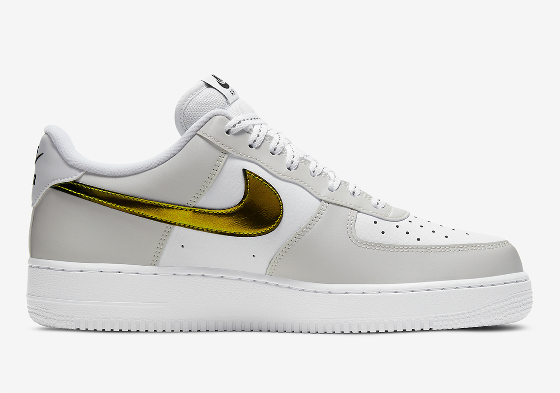 Nike Air Force 1 Low Metallic Summit White Black Dc9029 100 3