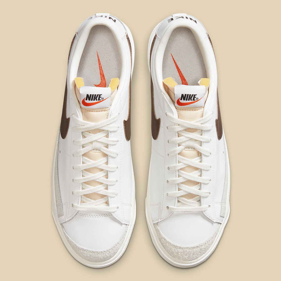 Nike Blazer Low 77 White Brown Da6364 100 8