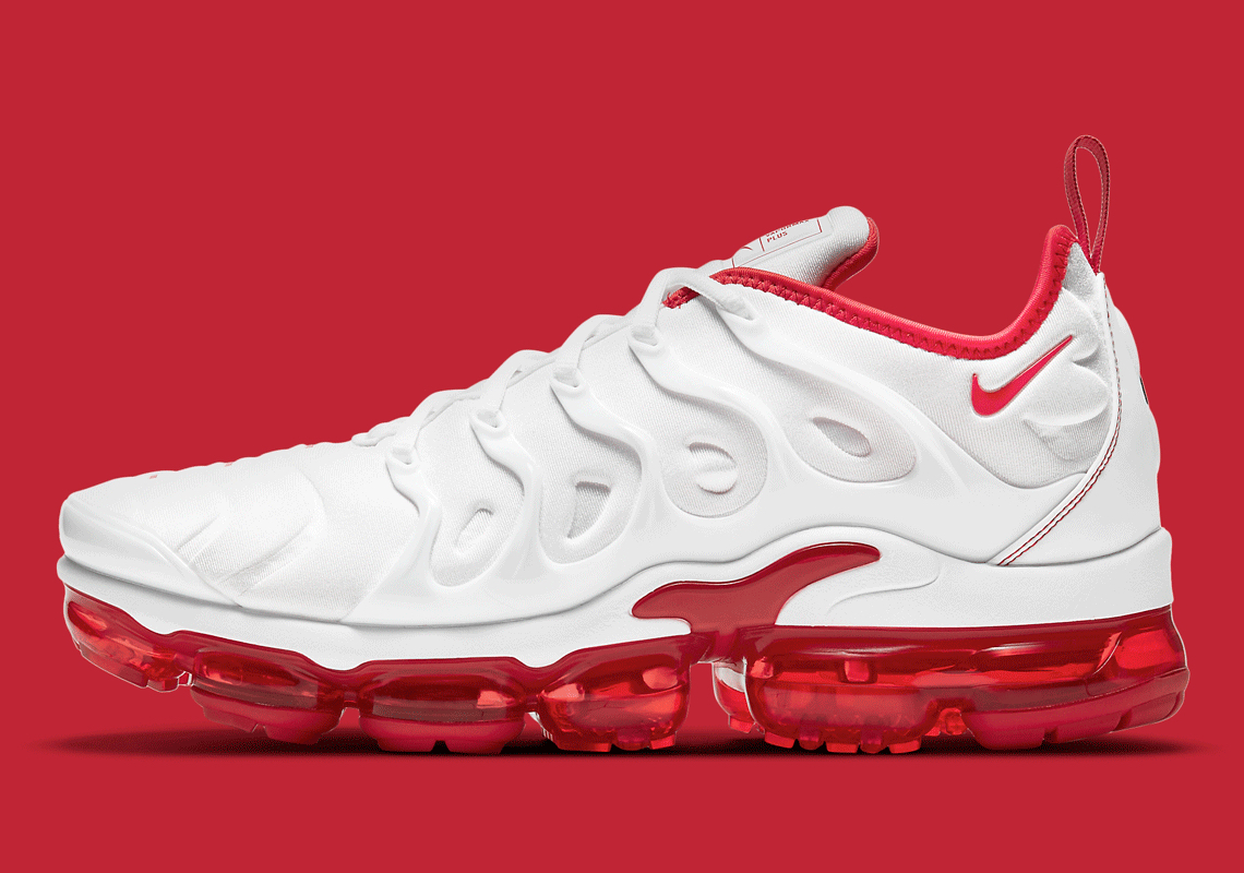The Nike Air VaporMax Plus Returns In A Two-Tone "White/University Red"