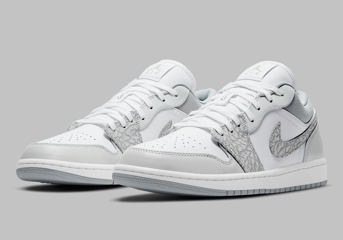 The Air Jordan 1 Low Dons Elephant Print On A DIOR Style Colorway
