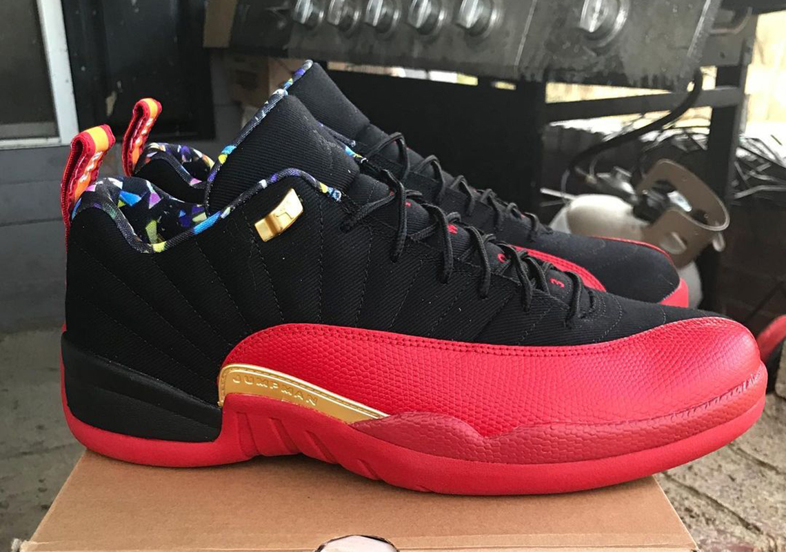 Air Jordan 12 Low "Super Bowl" Features Confetti Patterned Interior