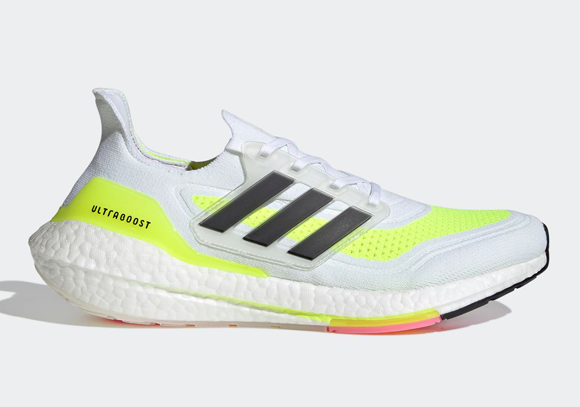 Adidas Ultraboost 21 Fy0377 Footwear White Core Black Solar Yellow 3 1